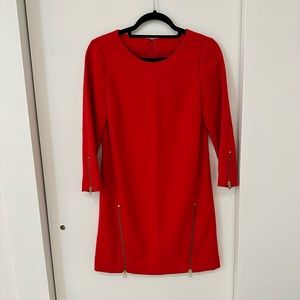 JCrew Mini Red Shift Dress